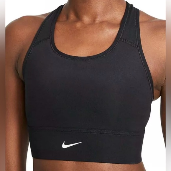 Nike Other - NIKE Sports bra with mesh back pocket, black, size Medium